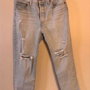 Levi's 501 Light Blue Denim Jeans